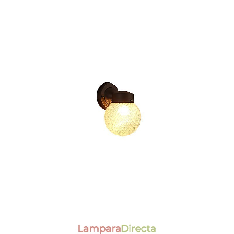 Apliques de pared con luz ambiental estilo mini con acabado moderno y contemporáneo de óxido negro.