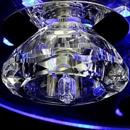 Lámpara de araña moderna de cristal de 3 luces
