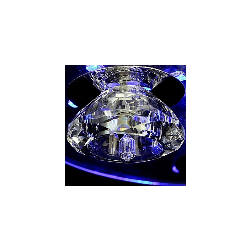 Lámpara de araña moderna de cristal de 3 luces
