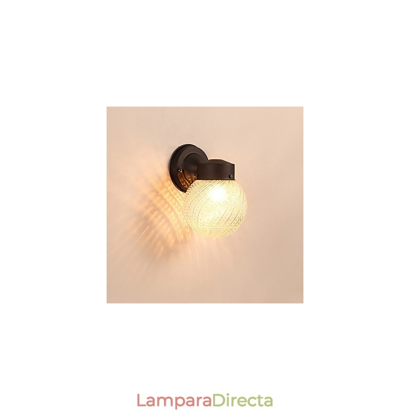 Apliques de pared con luz ambiental estilo mini con acabado moderno y contemporáneo de óxido negro.