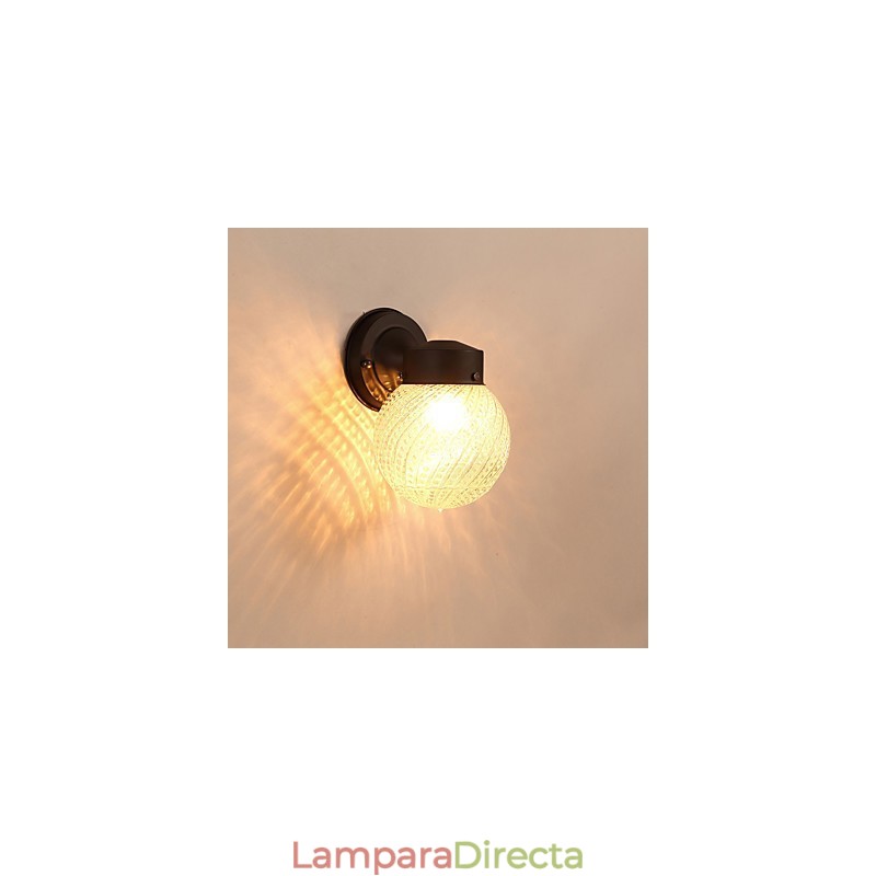 Apliques de pared con luz ambiental estilo mini con acabado moderno y contemporáneo de óxido negro.
