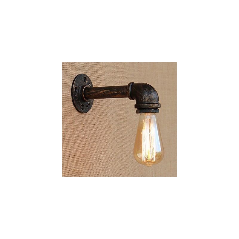 Apliques de pared con luz ambiental de brazo oscilante estilo mini con pintura retro campestre