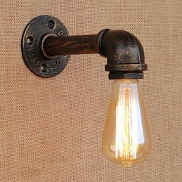 Apliques de pared con luz ambiental de brazo oscilante estilo mini con pintura retro campestre
