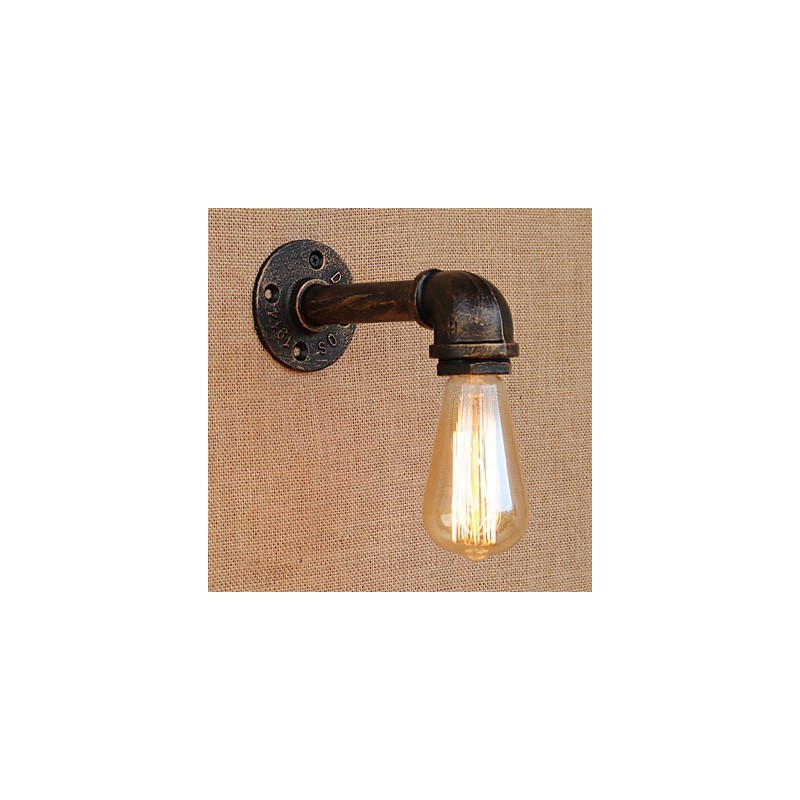 Apliques de pared con luz ambiental de brazo oscilante estilo mini con pintura retro campestre
