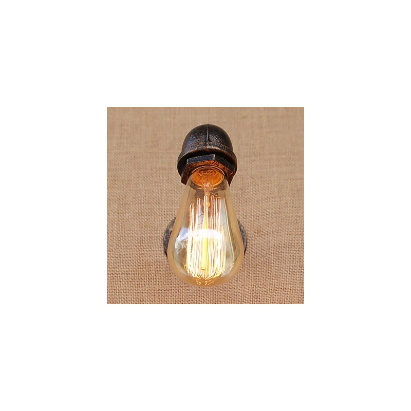 Apliques de pared con luz ambiental de brazo oscilante estilo mini con pintura retro campestre