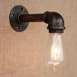 Apliques de pared con luz ambiental de brazo oscilante estilo mini con pintura retro campestre