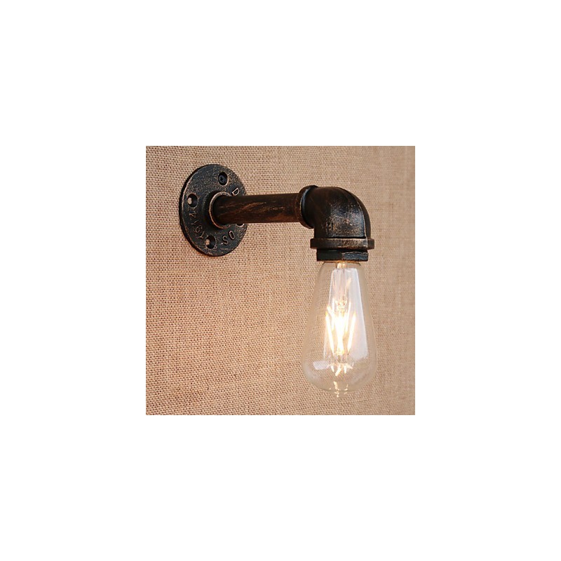 Apliques de pared con luz ambiental de brazo oscilante estilo mini con pintura retro campestre