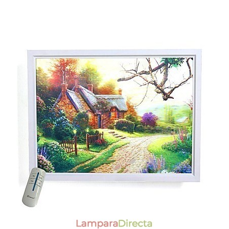 Pintura contemporánea moderna integrada para apliques de pared con luz ambiental. Pintura contemporánea moderna integrada para apliques de pared con luz ambiental.