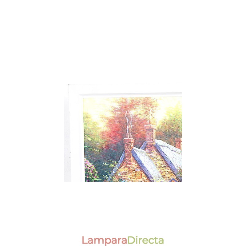 Pintura contemporánea moderna integrada para apliques de pared con luz ambiental.