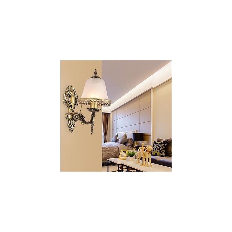 Lámpara de pared moderna y contemporánea con acabado galvanizado para protección ocular de estilo mini.