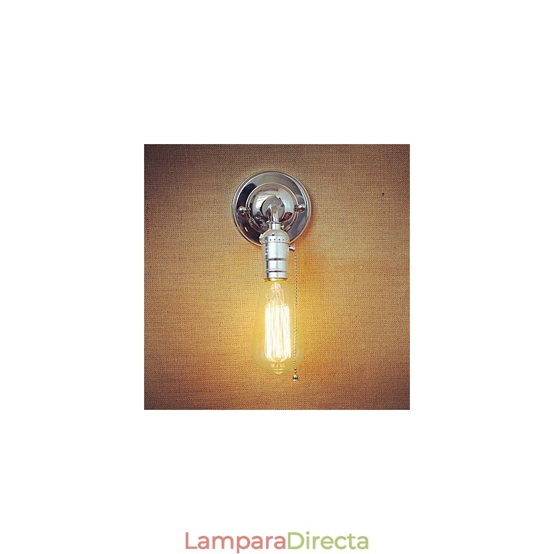 Lámpara de pared Edison estilo loft retro para dormitorio, luces de pared para el hogar, rústica, industrial, de un solo cabezal, para pasillo, sala de estar, mini decoración de pared