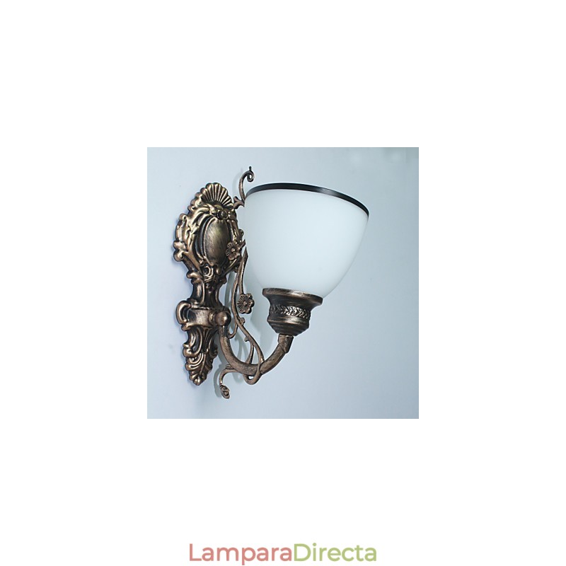 Lámpara de pared americana sencilla, lámpara de noche, lámpara decorativa para sala de estar, lámpara de pared creativa de estilo europeo de hierro forjado.