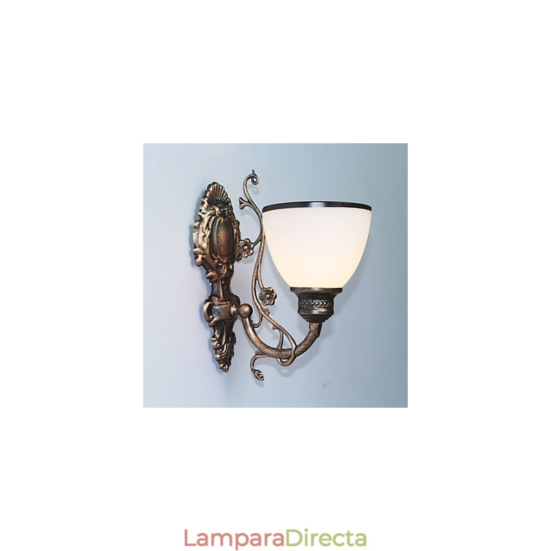 Lámpara de pared americana sencilla, lámpara de noche, lámpara decorativa para sala de estar, lámpara de pared creativa de estilo europeo de hierro forjado.