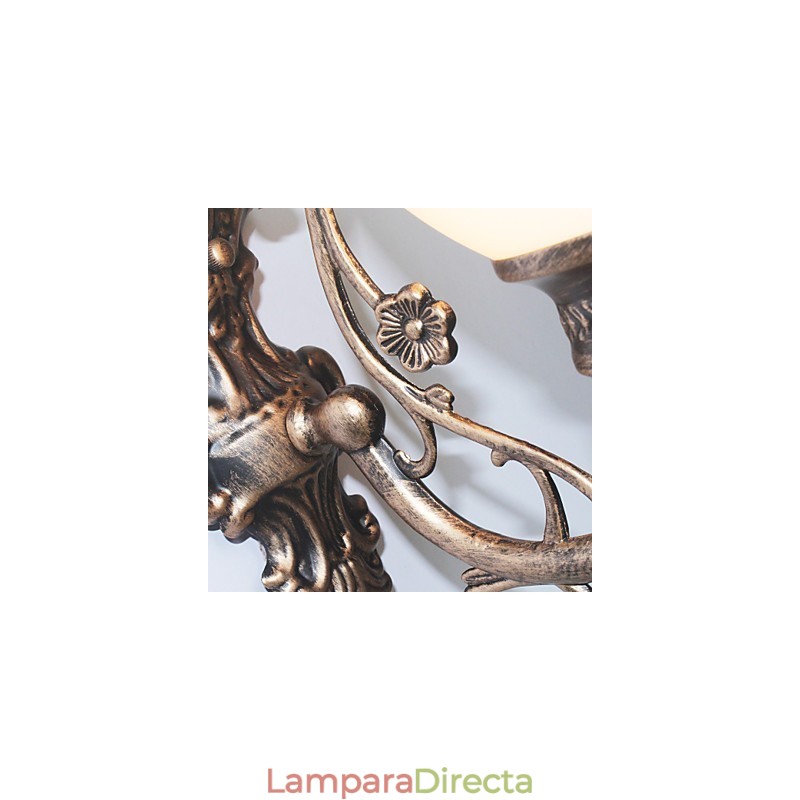 Lámpara de pared americana sencilla, lámpara de noche, lámpara decorativa para sala de estar, lámpara de pared creativa de estilo europeo de hierro forjado.