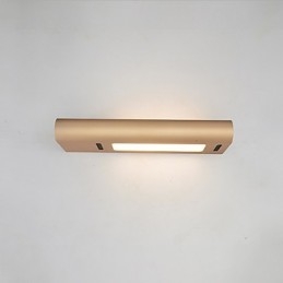 Pintura contemporánea moderna integrada para apliques de pared con luz ambiental.