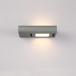 Pintura contemporánea moderna integrada para apliques de pared con luz ambiental.