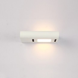 Pintura contemporánea moderna integrada para apliques de pared con luz ambiental.