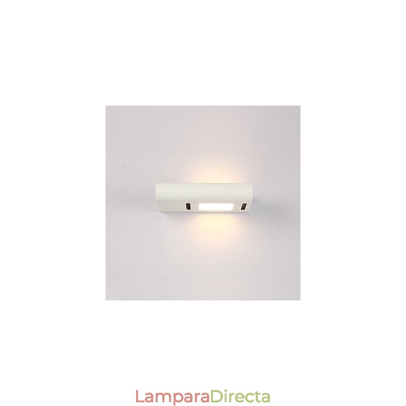 Pintura contemporánea moderna integrada para apliques de pared con luz ambiental.