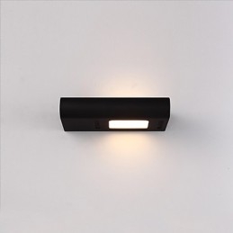 Pintura contemporánea moderna integrada para apliques de pared con luz ambiental.