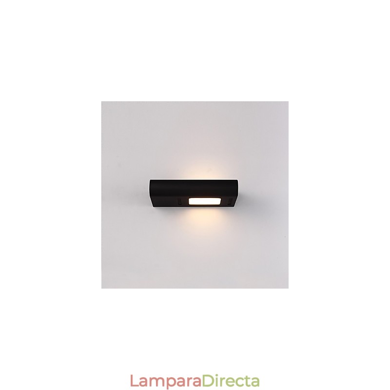 Pintura contemporánea moderna integrada para apliques de pared con luz ambiental.