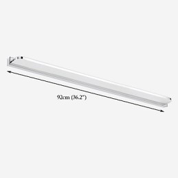 Lámpara de pared con iluminación ambiental para baño, moderna y contemporánea, galvanizada y con función integrada.