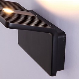 Pintura contemporánea moderna integrada para apliques de pared con luz ambiental.