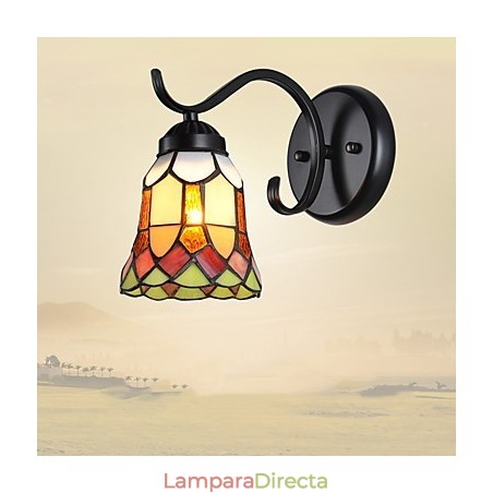 Apliques de pared con luz empotrada con pintura rústica tipo cabaña Apliques de pared con luz empotrada con pintura rústica tipo cabaña