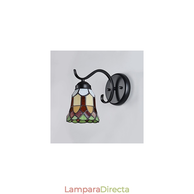 Apliques de pared con luz empotrada con pintura rústica tipo cabaña