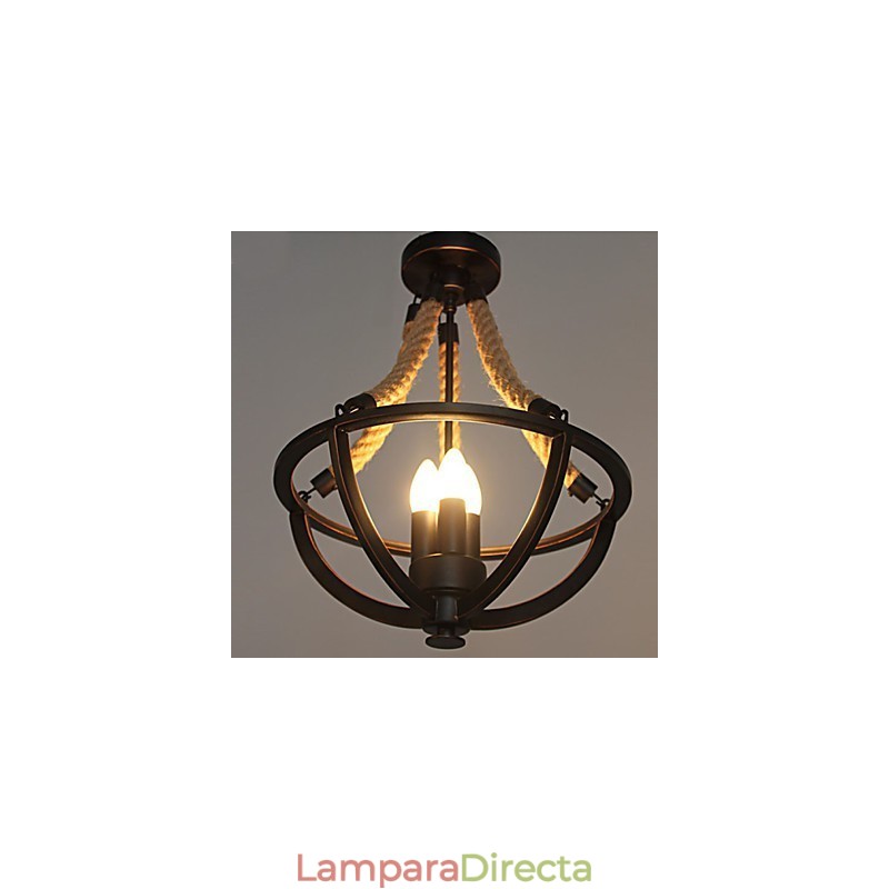 Lámpara de techo americana retro de cuerda sencilla