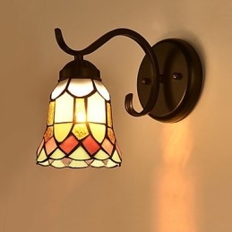 Apliques de pared con luz empotrada con pintura rústica tipo cabaña