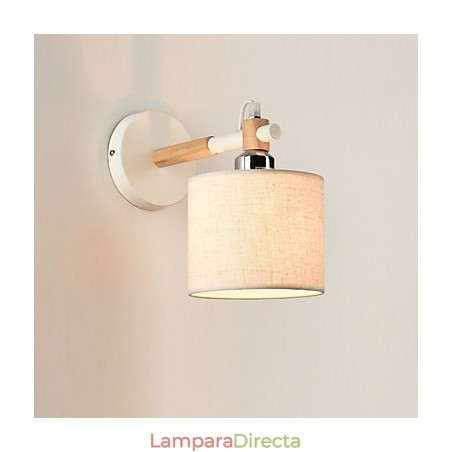 Aplique de pared de tela moderno contemporáneo con luz ambiental Aplique de pared de tela moderno contemporáneo con luz ambiental
