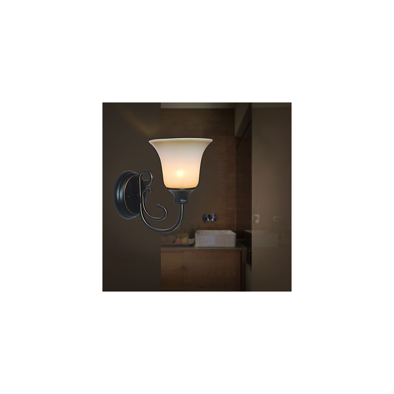 Lámpara de pared antigua, lámpara de noche para dormitorio, lámpara de pared para pasillo, escalera, lámpara de pared retro para sala de estar.