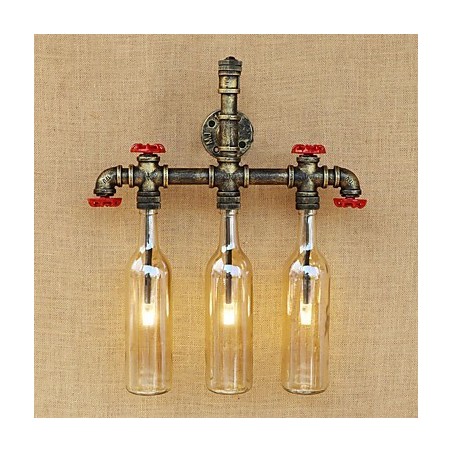 Apliques de pared con luz ambiental de bronce antiguo estilo campestre vintage Apliques de pared con luz ambiental de bronce antiguo estilo campestre vintage