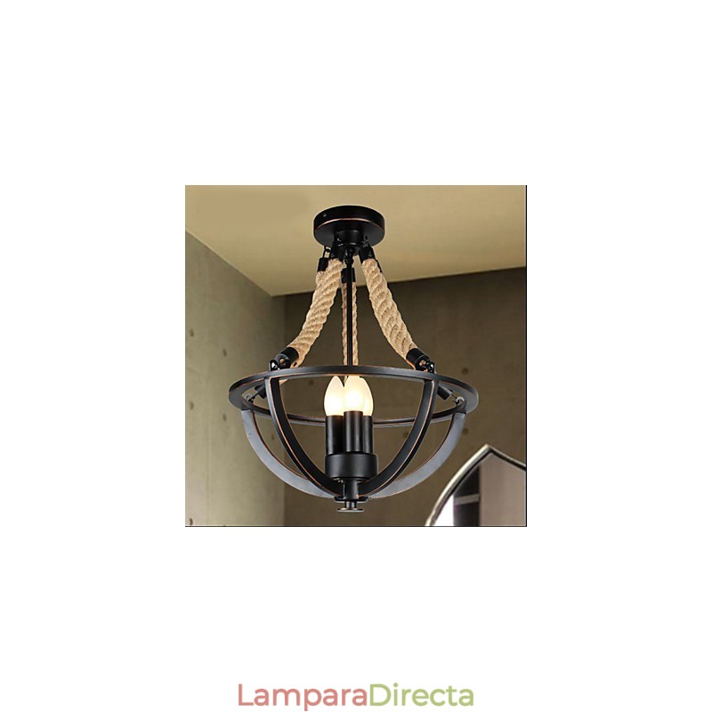 Lámpara de techo americana retro de cuerda sencilla