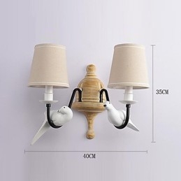 Apliques de pared con luz ambiental de pintura vintage sencilla de estilo rústico
