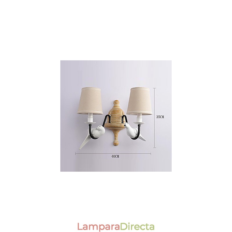 Apliques de pared con luz ambiental de pintura vintage sencilla de estilo rústico