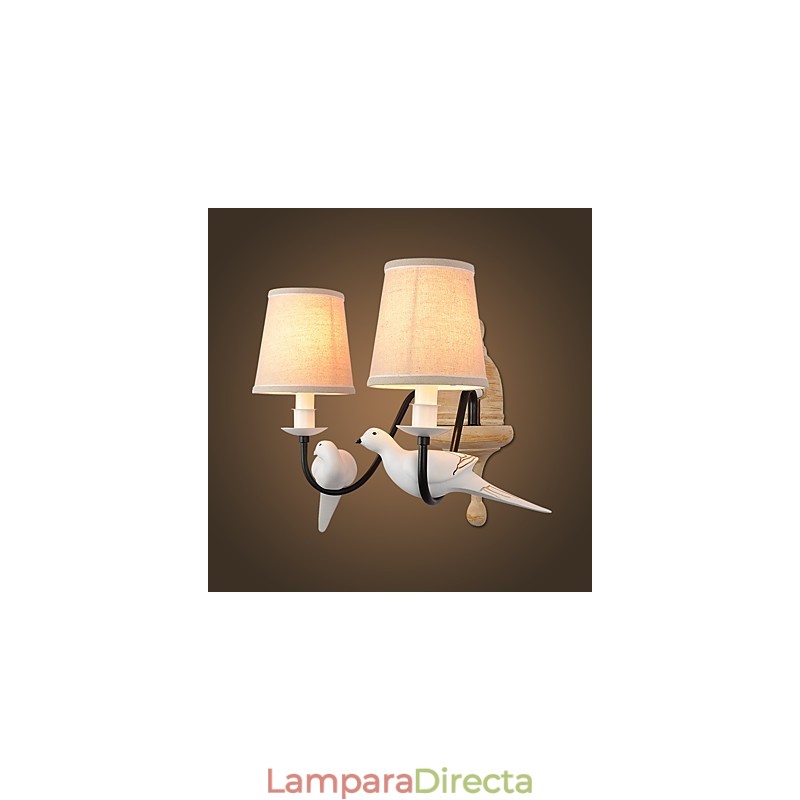 Apliques de pared con luz ambiental de pintura vintage sencilla de estilo rústico