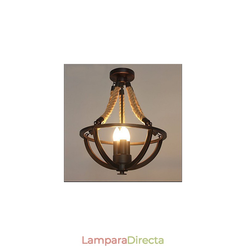 Lámpara de techo americana retro de cuerda sencilla