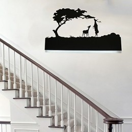 Lámpara de noche, lámpara de pared, lámpara europea creativa moderna minimalista para dormitorio infantil, lámpara de escalera, lámpara frontal de espejo