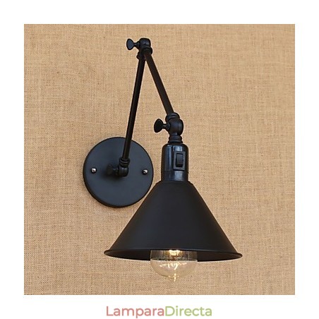 Lámpara de brazo oscilante estilo mini con protección ocular y luz descendente con pintura retro campestre Lámpara de brazo oscilante estilo mini con protección ocular y luz descendente con pintura retro campestre