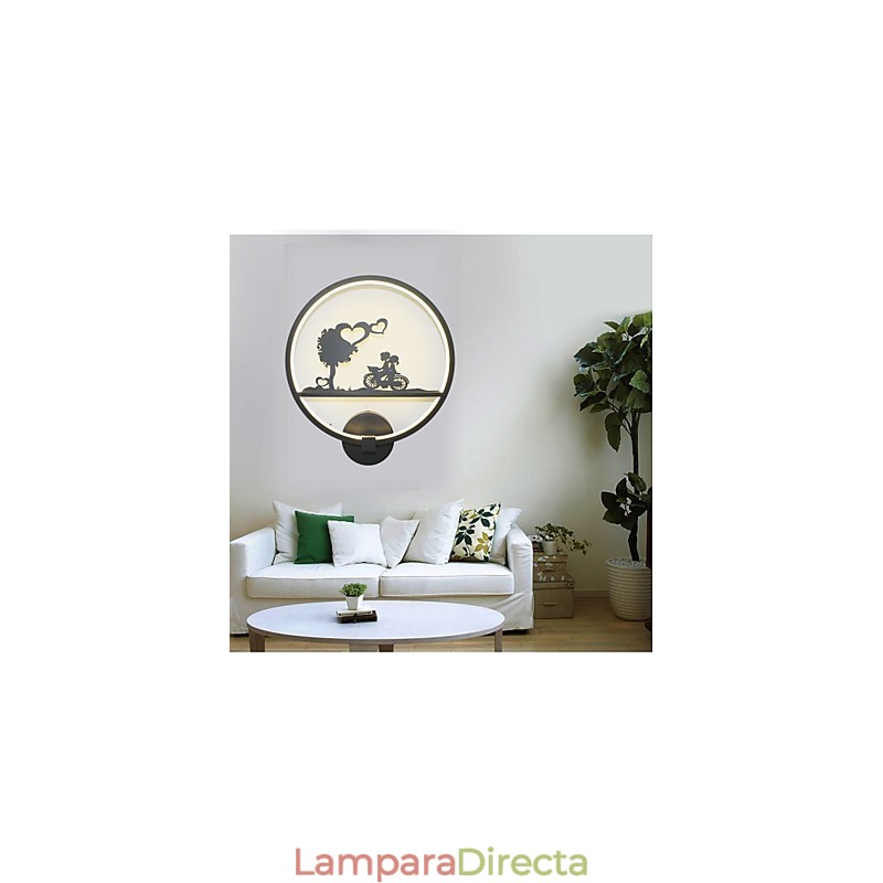 Lámpara de pared de aluminio, moderna, minimalista, creativa, para sala de estar, balcón, pasillo