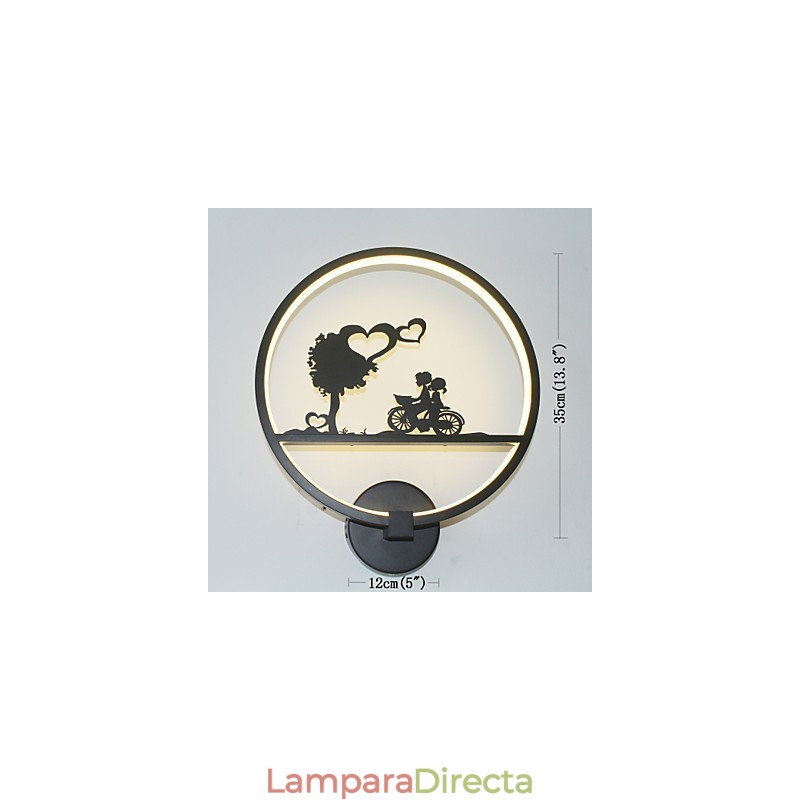 Lámpara de pared de aluminio, moderna, minimalista, creativa, para sala de estar, balcón, pasillo