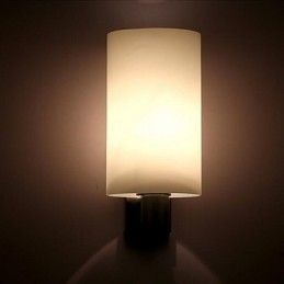Apliques de pared modernos, contemporáneos, con iluminación ascendente y acabado galvanizado
