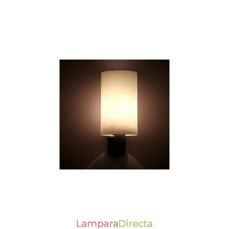 Apliques de pared modernos, contemporáneos, con iluminación ascendente y acabado galvanizado
