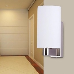 Apliques de pared modernos, contemporáneos, con iluminación ascendente y acabado galvanizado