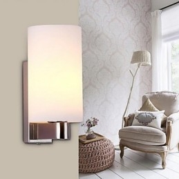 Apliques de pared modernos, contemporáneos, con iluminación ascendente y acabado galvanizado