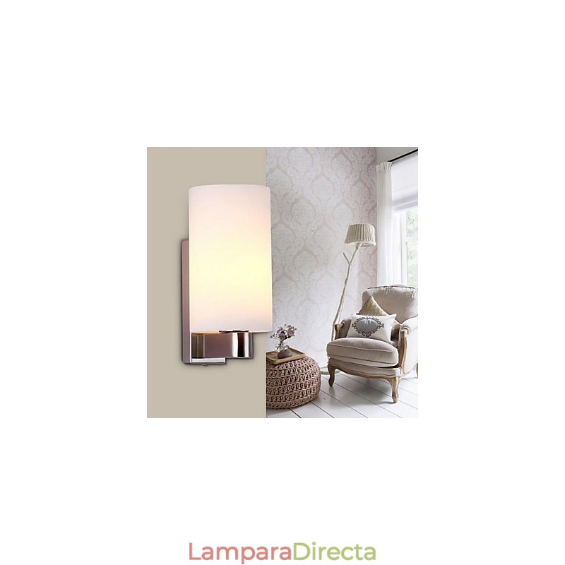 Apliques de pared modernos, contemporáneos, con iluminación ascendente y acabado galvanizado