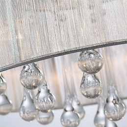 Lámpara de techo moderna de cristal de 4 luces