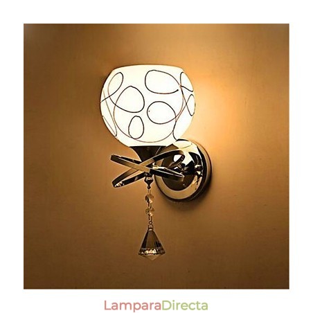 Lámpara de noche para dormitorio de hotel, moderna lámpara de pared de cristal minimalista Lámpara de noche para dormitorio de hotel, moderna lámpara de pared de cristal minimalista