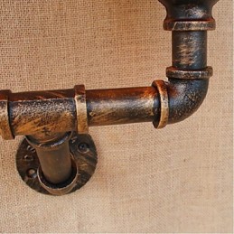 Aplique de pared de latón rústico Lodge para iluminación ambiental.